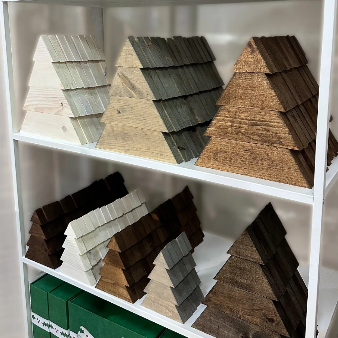 Up-cycled Wood Christmas Trees