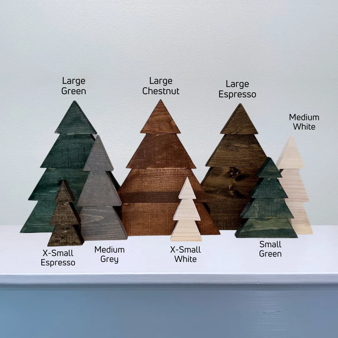 Up-cycled Wood Christmas Trees