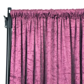 Velvet 12ft H x 52" W Drape/Backdrop Curtain Panel - Violet