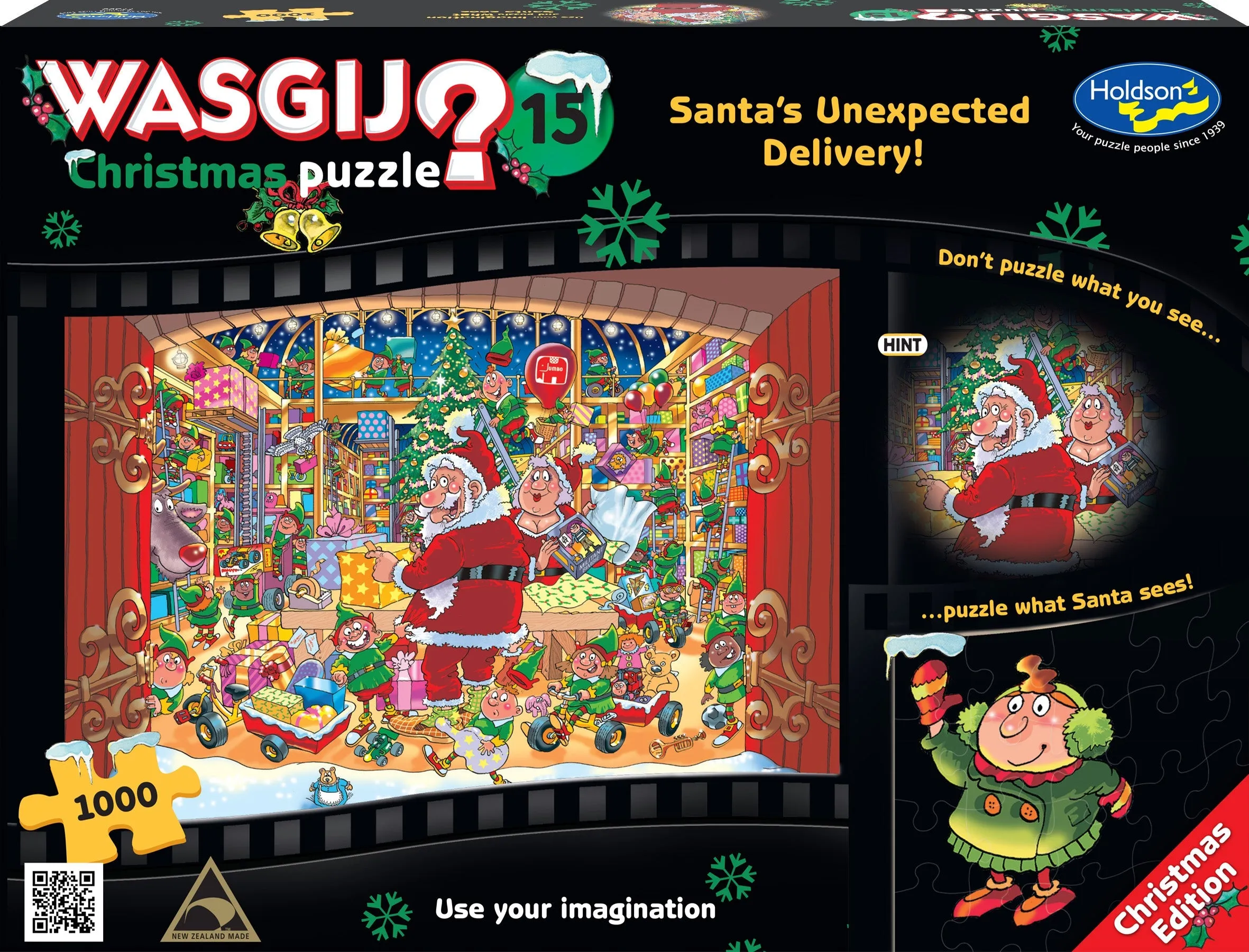 Wasgij Christmas #15 Santa's Unexpected Delivery 1000 Piece Puzzle