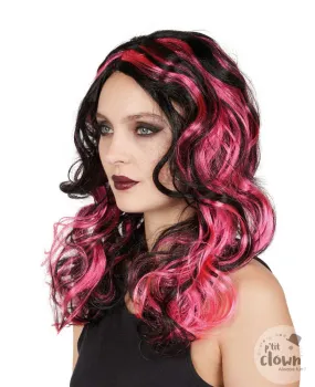 Wig - Witch (Black and Pink)
