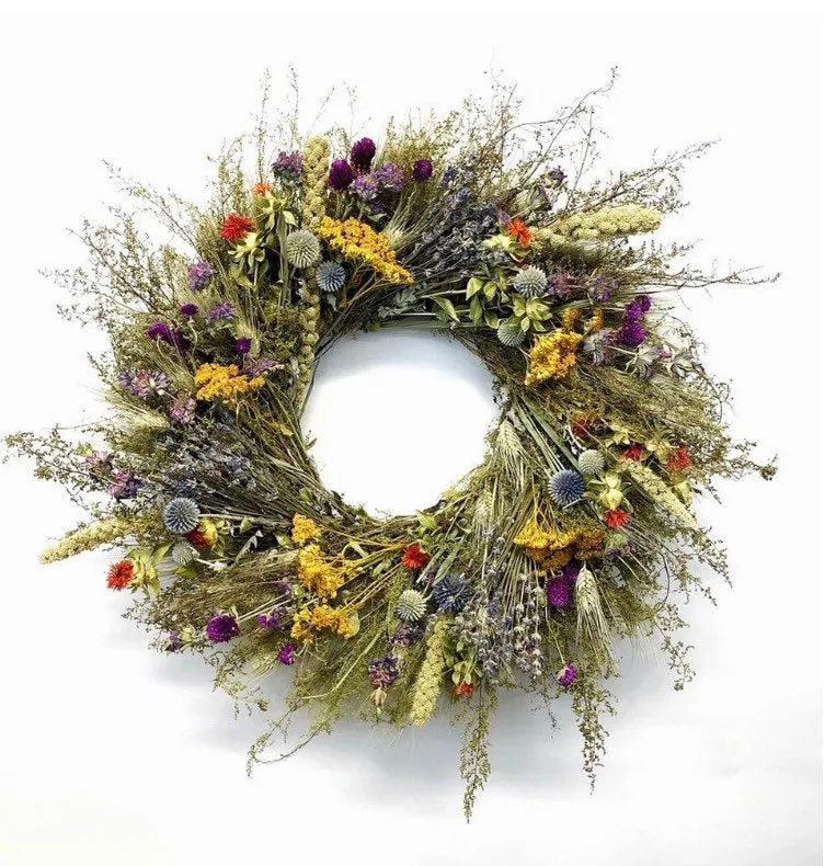 Wild Harvest Dried floral Wreath New design! 22 inch
