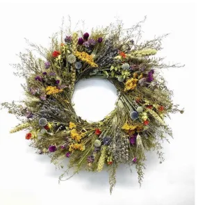 Wild Harvest Dried floral Wreath New design! 22 inch