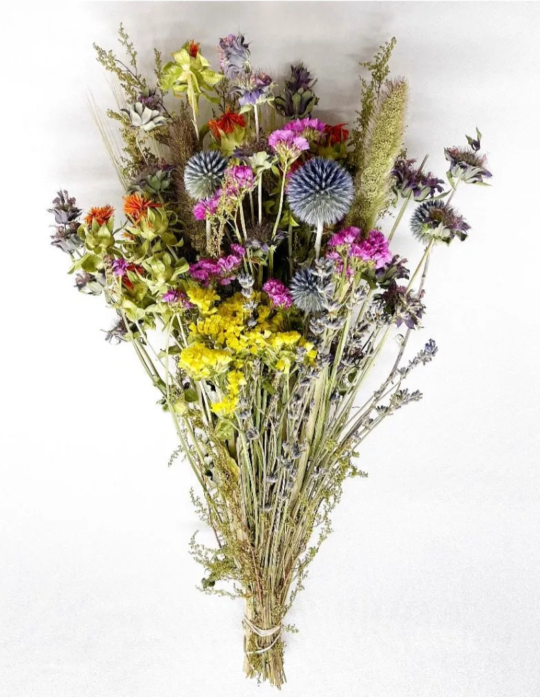 Wild Harvest Dried Flower Bouquet/ Arrangement - whimsical dried bouquet