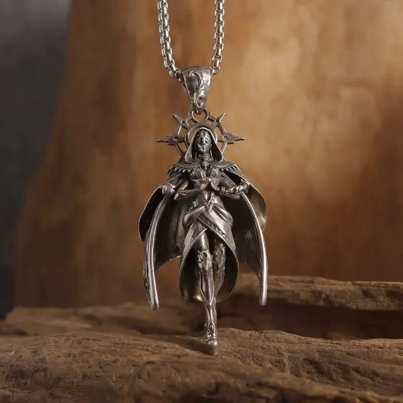 Witcher inspired Character Pendant Skull Necklace