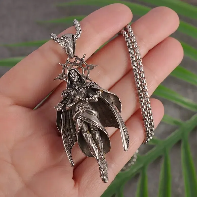Witcher inspired Character Pendant Skull Necklace