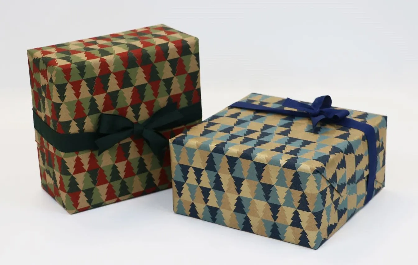 Xmas Fern Blue/Gold Counter Roll
